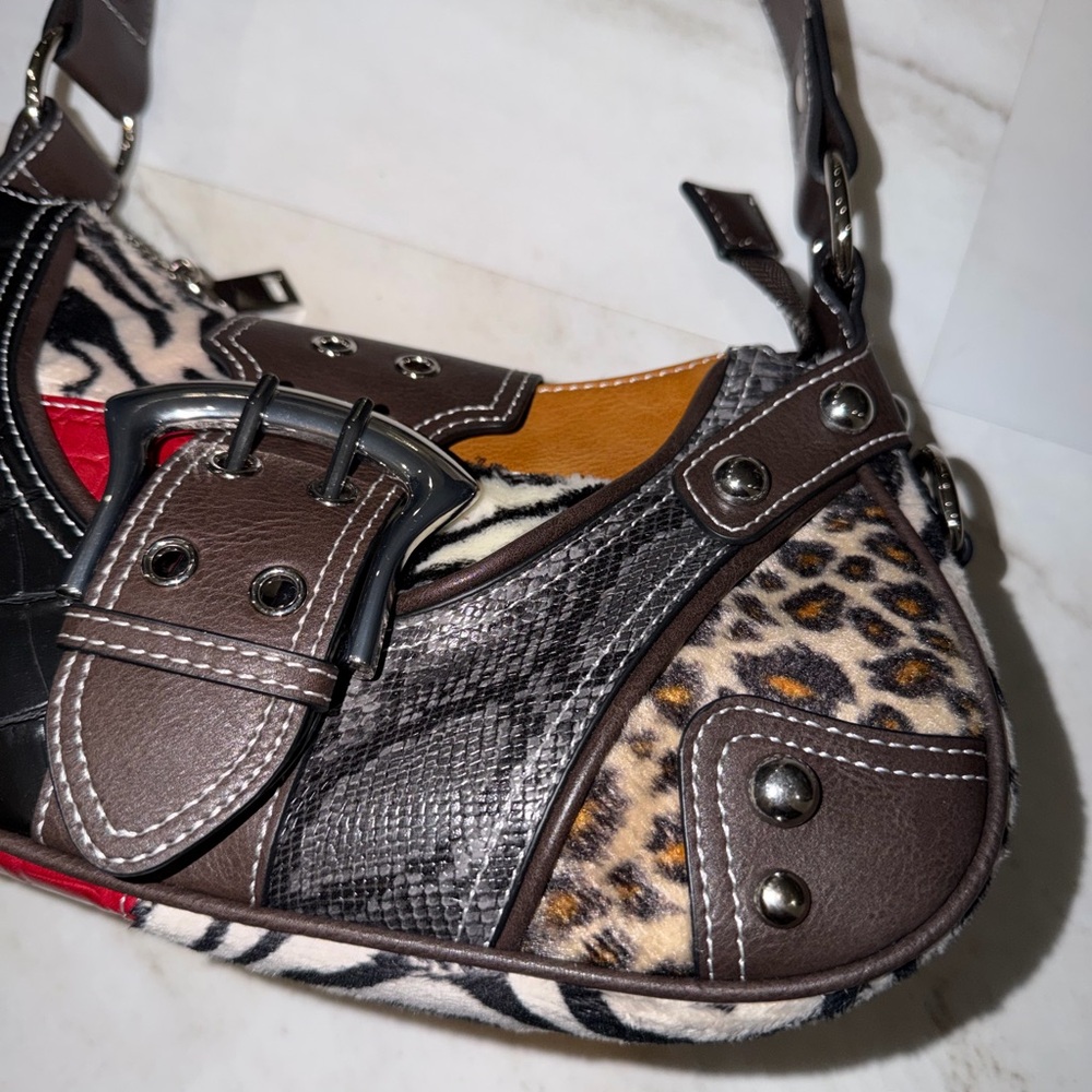 Dolls Kill Current Mood - Brown Patchwork Animal … - image 2